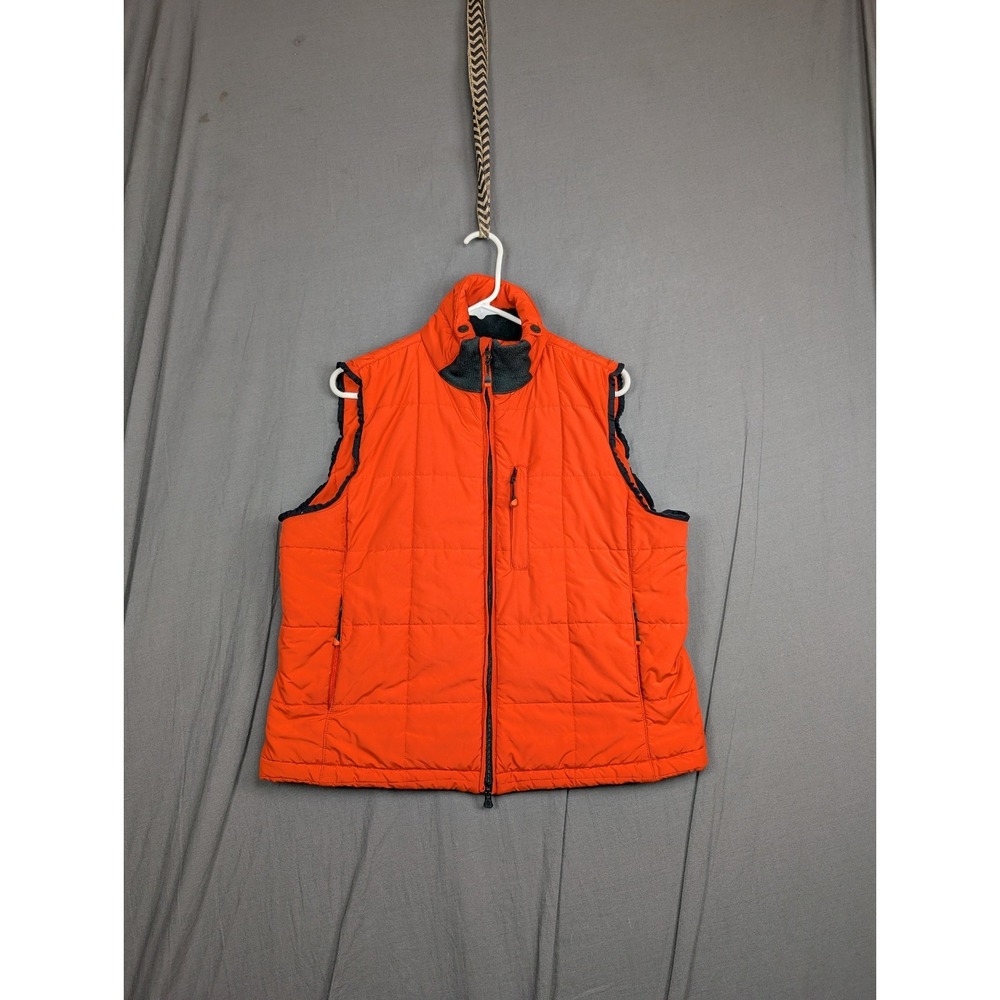 Lauren Active Ralph Lauren Puffer Vest Womens Large Orange Black Outdoors